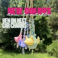 3D Printed Hen on Nest Car Charm, Beaded Suncatcher, Farmhouse Cottagecore Accessory