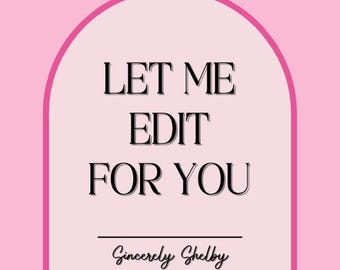 Laat mij voor jou bewerken// Bewerkingsservice