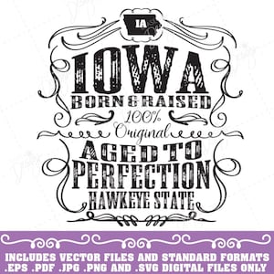 Iowa Whiskey Label vector graphics, Iowa Svg, Iowa eps, Iowa pdf, Iowa png, Iowa jpg, Iowa Clip Art