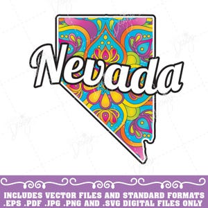 Nevada Mandala vector graphic bundle, Nevada Svg, Nevada eps, Nevada pdf, Nevada png, Nevada jpg, Nevada Clip Art