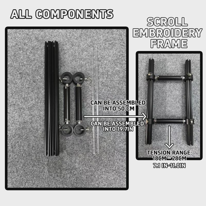 Adjustable Aluminum Alloy Scroll Frame for Cross Stitch | Extra Thick ...