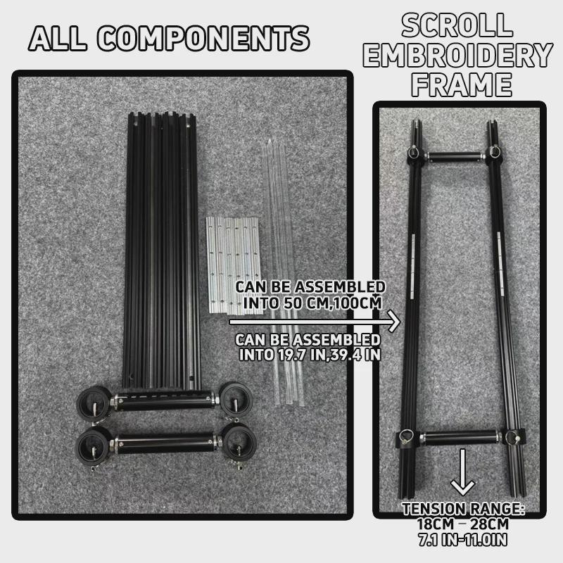 Adjustable Aluminum Alloy Scroll Frame for Cross Stitch | Extra Thick ...