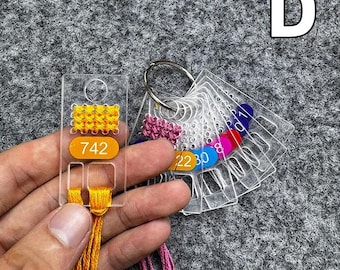 Cross Stitch Floss Drops 3MM thickness Thread Organizers for Embroidery Thread holder,acrylic floss keeper for embroidery thread.