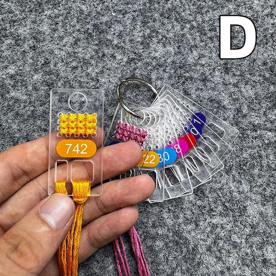 Cross Stitch Floss Drops 3MM thickness Thread Organizers for Embroidery Thread holder,acrylic floss keeper for embroidery thread.