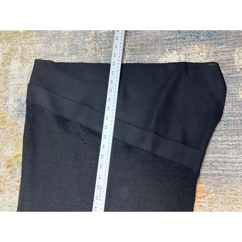 Deletta Anthropologie - Top tunique asymétrique en lin mélangé noir Anthropologie M image 6