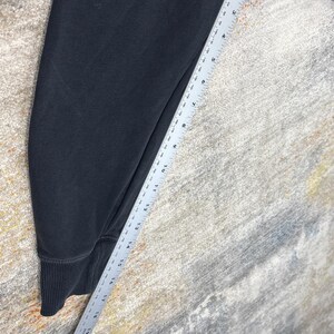 Sudadera con capucha Nike Vintage talla pequeña, negra, mini Swoosh, estilo años 90, desgastada, unisex, extragrande. imagen 5