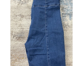 Damen-High-Rise-Skinny-Jeans, Größe 9, neu mit Etikett, Stretch-Denim-Jeggings, blau