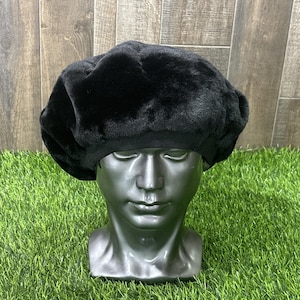 Dennis by Dennis Basso Black Faux Fur Hat Minimalist Quiet Luxury Winter Cap Faux Fur Bucket Hats for Women for sale | eBay main image 4