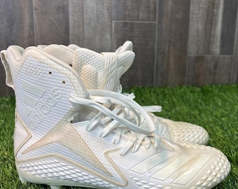 Adidas Freak High Top Football Cleats Size 8 – White – Good Condition