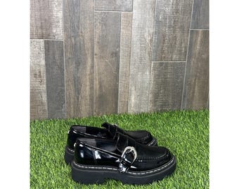 Circus NY Y2K Platform Loafers Black Chunky Whimsy Goth 8M