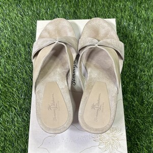 Tommy Bahama Wooden Say No Raw Sugar Italy Suede Leather Slide Sandals image 6