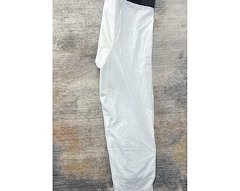 Adidas Techfit Athletic Pants Herren XL Weiß Gepolsterte Knie Performance Leggings