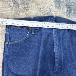 Vintage Wrangler Jeans 42x34 Tagamax Western Workwear Blue Denim image 5