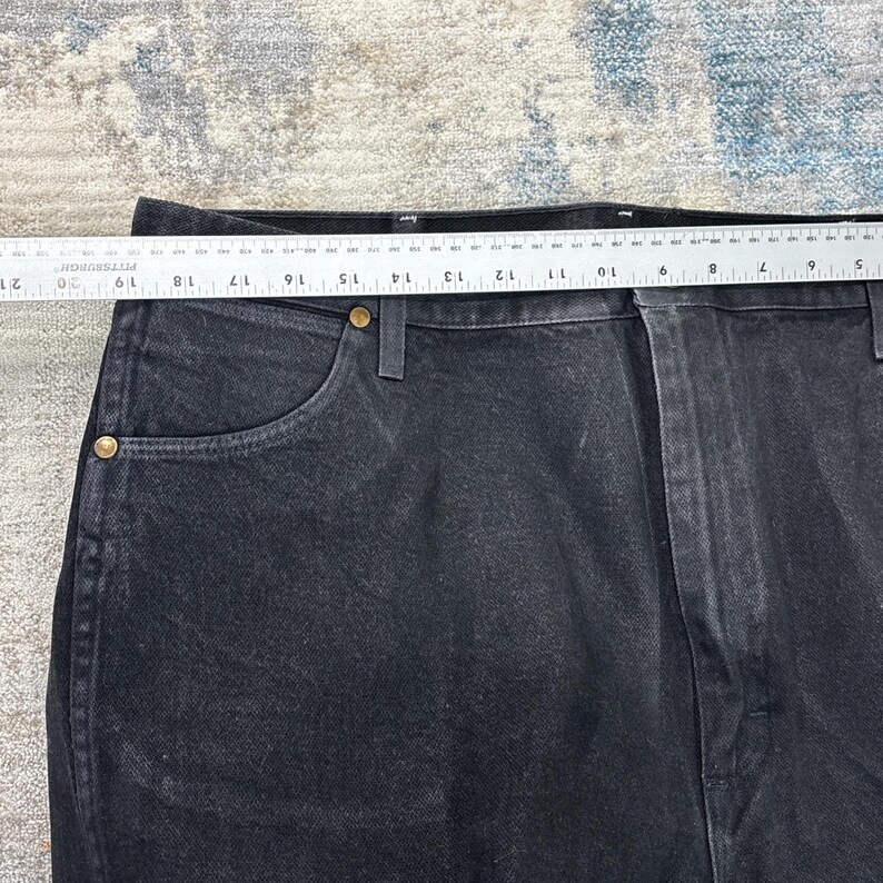 Vaqueros Wrangler vintage 40x34 Tagamax Western Workwear Denim negro imagen 5