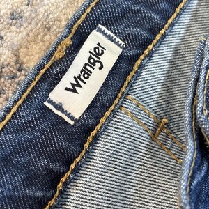 Vaqueros Wrangler Wanderer 622 de tiro alto y campana para mujer, 35 x 32, nuevo imagen 3