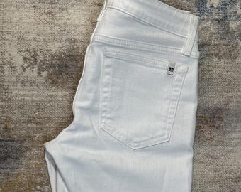 JOE'S Jeans Women's Size 26 White Skinny Ankle Frayed Hem