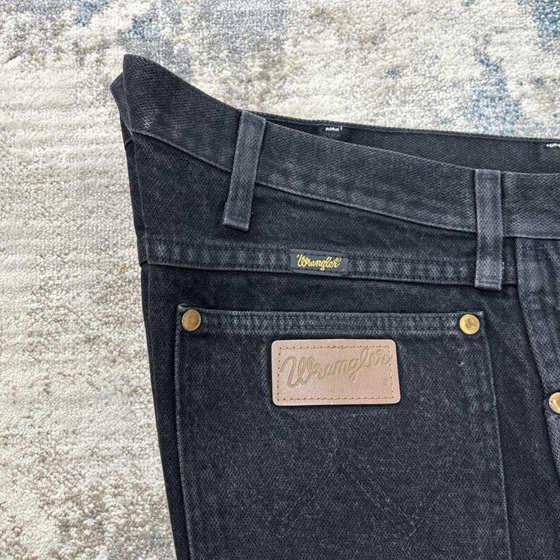 Vaqueros Wrangler vintage 40x34 Tagamax Western Workwear Denim negro imagen 3