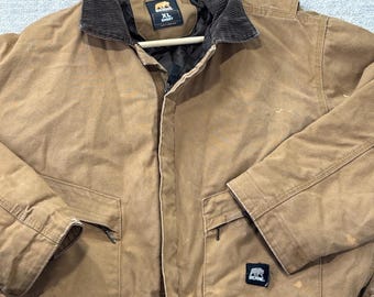 Mono de trabajo Berne Duck Deluxe para hombre, talla XL, corto, aislante, con efecto desgastado.