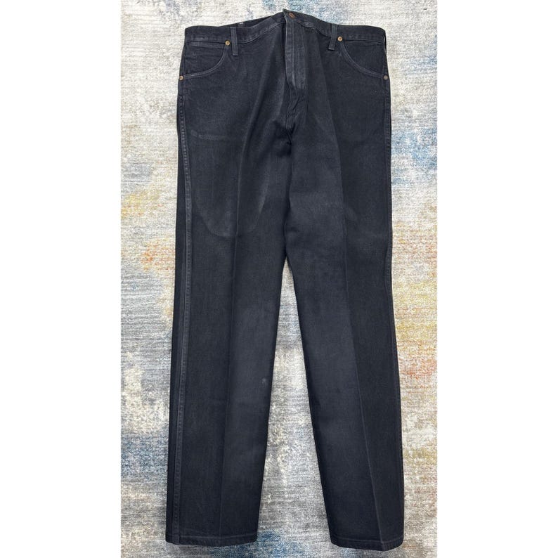 Vaqueros Wrangler vintage 40x34 Tagamax Western Workwear Denim negro imagen 11