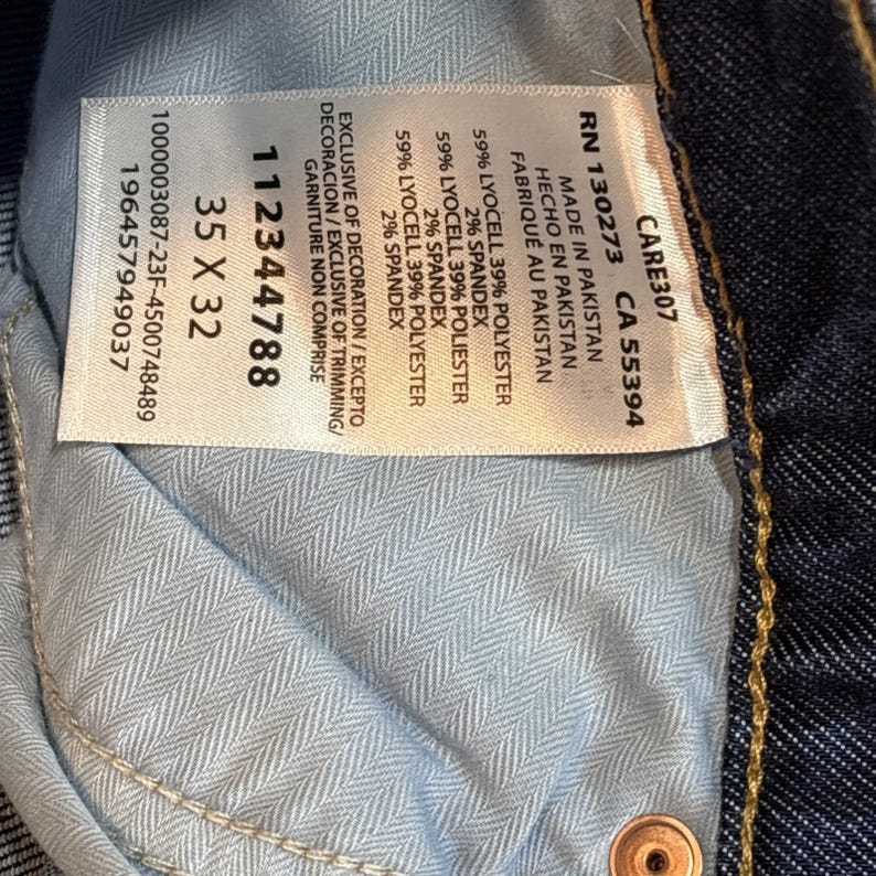 Vaqueros Wrangler Wanderer 622 de tiro alto y campana para mujer, 35 x 32, nuevo imagen 6