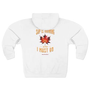 Ahorn Tappin Saison Zip Hoodie, Geschenk für Ahornsirup Liebhaber, Baum Tapper Hoodie, Vermont Ahorn Hoodie, Ahorn Sirup Zuckerhersteller Geschenk