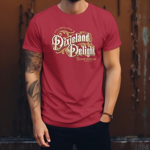 Camiseta con la letra de la canción country Dixieland Delight, camiseta vintage de concierto de una banda de Alabama, camiseta con gráfico de una banda de los 80, Little Turtle Dovin y Mason Dixon