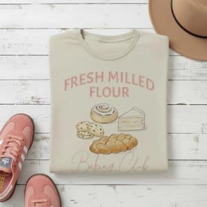 Fresh Milled Flour Social Club T-Shirt, Comfort Colors Tee, Wheat Berries Baking Shirt, Unsifted Artisan Bread Maker Tee, Sweets Foodie Top