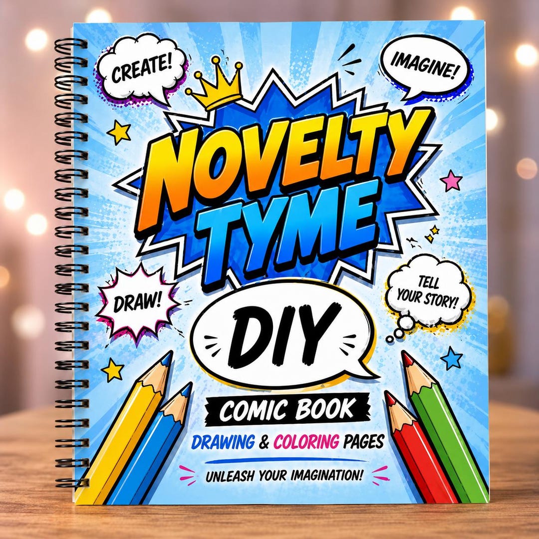 Diy Comic Book Example DIY Comic Book for Kids, Teens, Adults: Create Your Own Story Pages - Etsy
