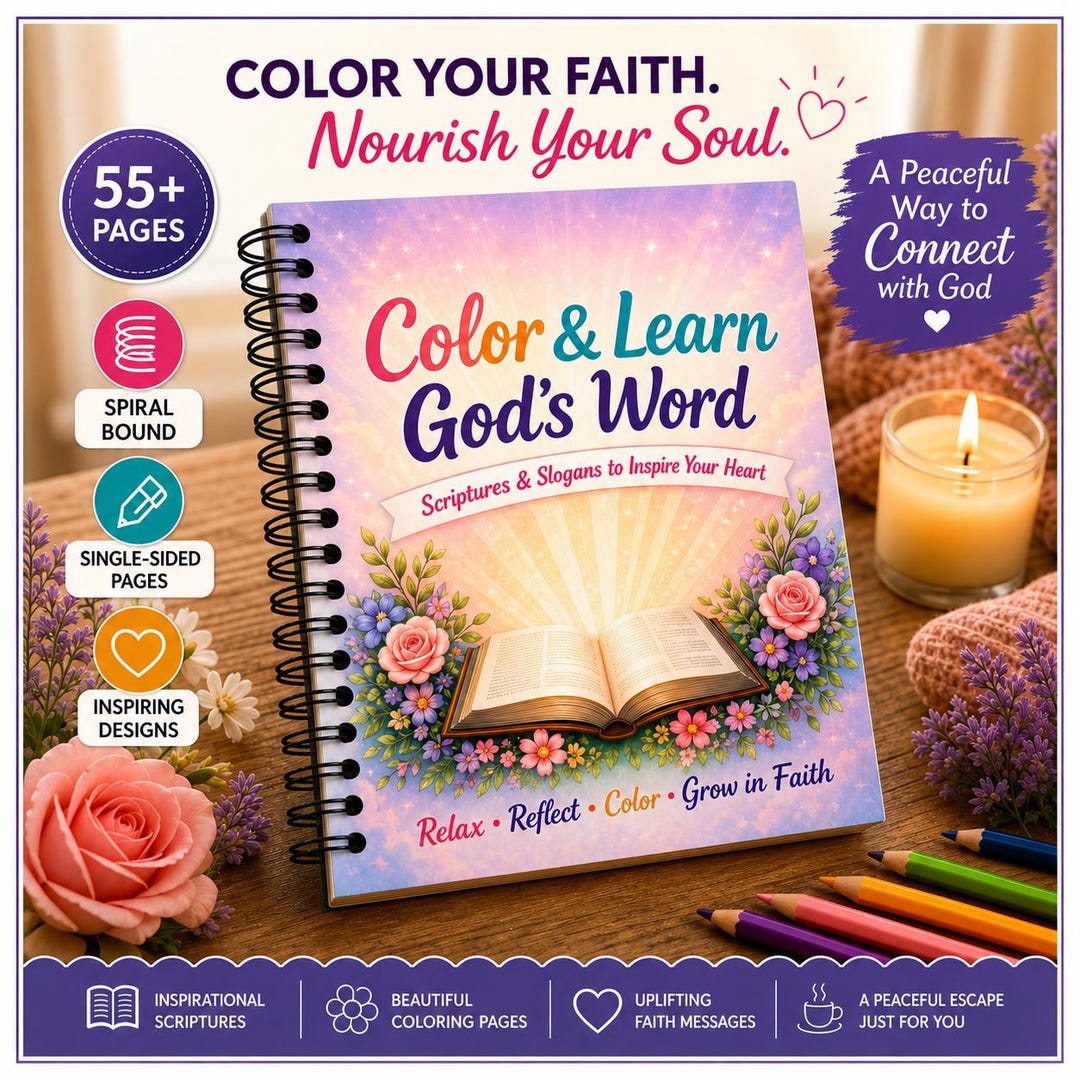 The Word of God Coloring Book: Scripture and Faith-inspired Verses to ...