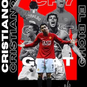 Cristiano Ronaldo T-Shirt-Design in PNG für DTF