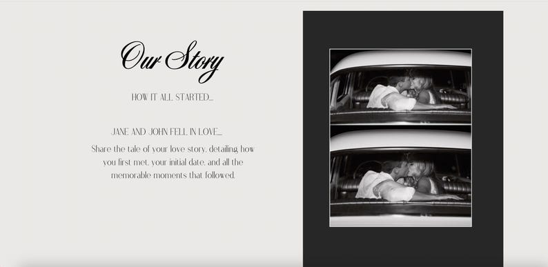 Modèle de site Web de mariage Old Money Canvas image 4