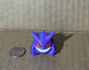 Small 3D Printed Gengar Pokemon Figurine
