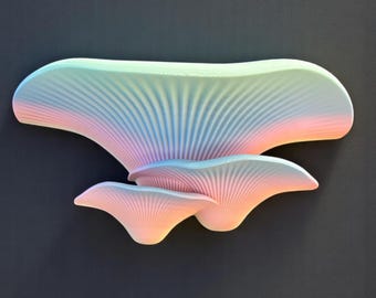 Mushroom Wall Shelf – Floating 3D Printed Shelf for Crystals, Cottagecore & Fairycore Decor – Glow Option – MagicMount Kit