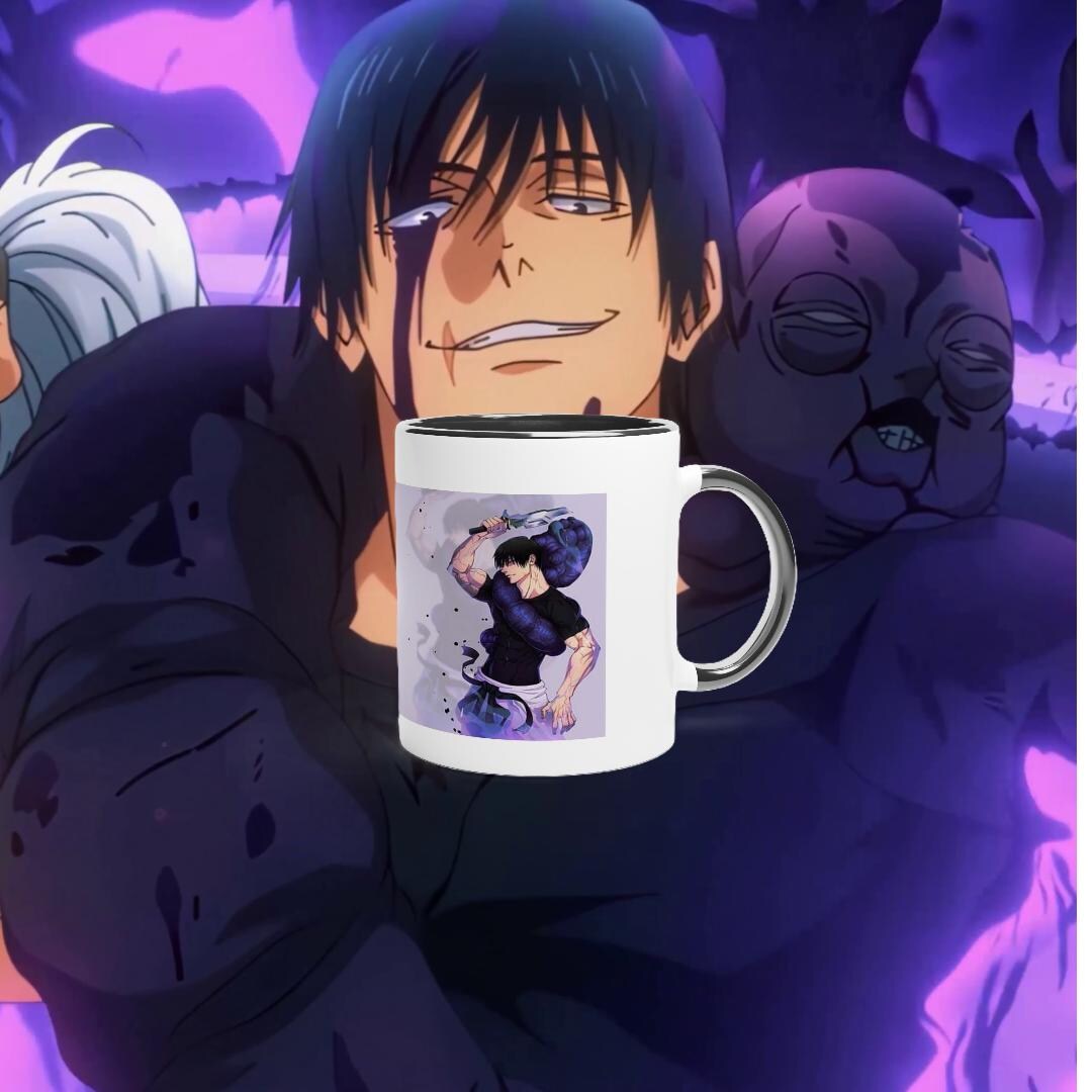 Toji Inspired Mugceramic Mug With Color Inside Ceramic Black - Etsy