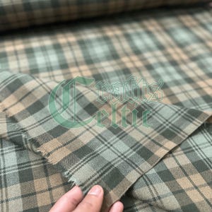Black Watch Weathered Tartan by the Yard - 16Oz 54 Inches Width - Black Watch Tartan Fabric - Machine Washable Running Yards