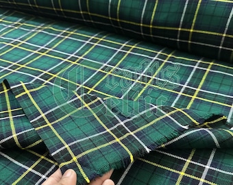 MacApline Modern Tartan Fabric: 16 Oz Acrylic Wool, 54" Wide - By The Yard