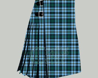 Handmade Scottish Clan Weir Tartan Kilt - 16 Oz Acrylic Wool