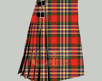 Kilt tartan moderne MacGill : kilt du clan écossais fait main, laine acrylique 16 oz