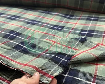 Jones Family Tartan Fabric: 54 Inch Width, Acrylic Wool