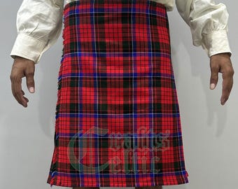 Handgemaakte Schotse clan Nicolson Tartan-kilt - 8 Yard acrylwol