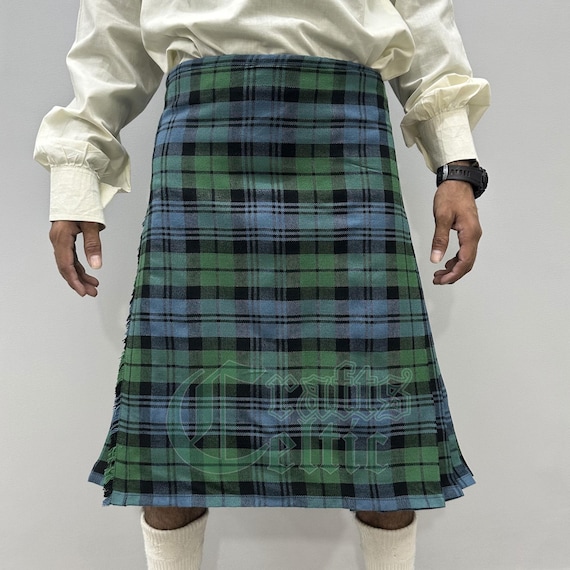 Scottish Clan Campbell Ancient Tartan Kilt Handmade Campbell
