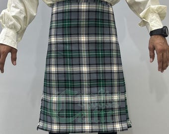 Kilt de tartán MacDowall: Kilt de clan escocés hecho a mano, de lana acrílica de 453 g