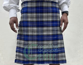 Kilt écossais fait main Napier du clan écossais : laine acrylique de 8 mètres