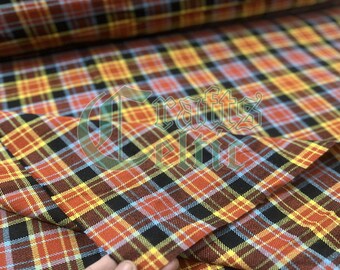 County Laois Tartan Fabric: 16 Oz Acrylic Wool, 54 Inch Width