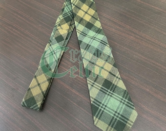 Gents Baillie Ancient Tartan Wool Neck Tie - Handmade In Scotland, Lightweight 100% Wool