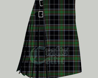 Handgjord skotsk Clan Webster Tartan Kilt - 8 Yards akrylull