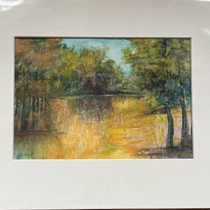 Paesaggio lago giallo (A5)