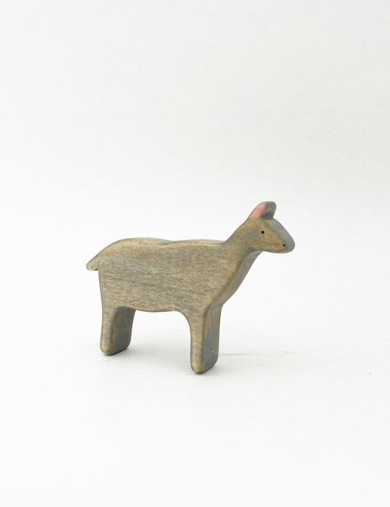 Toys & Games Animals goat wood miniature figurine goat wooden toy etna