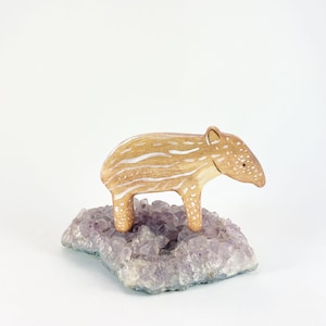wooden tapir figurine, Waldorf animal toy for toddlers 5.0 (1.9k)