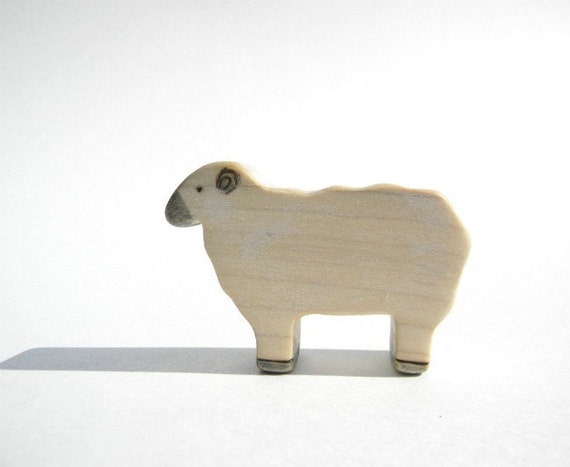 sheep wooden toy waldorf toys wooden animal toys sheep | Etsy